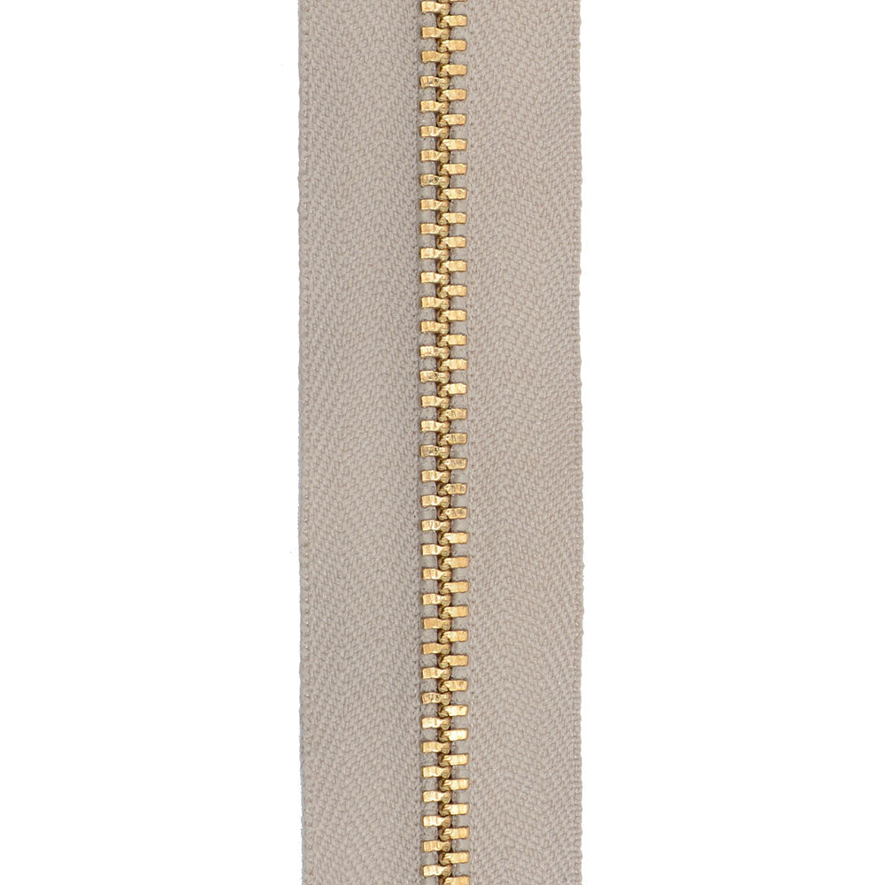 YKK #4 Brass Zipper Tape - Bei