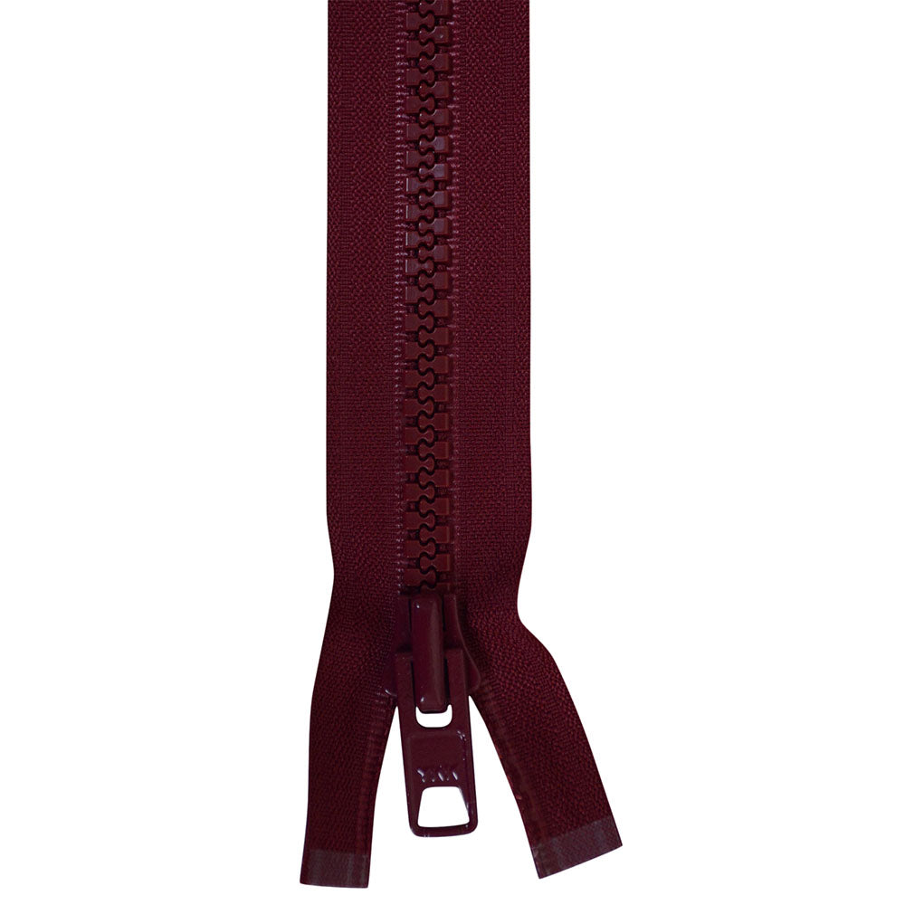 "#10 YKK Vislon Lock Slide 24" Burgundy