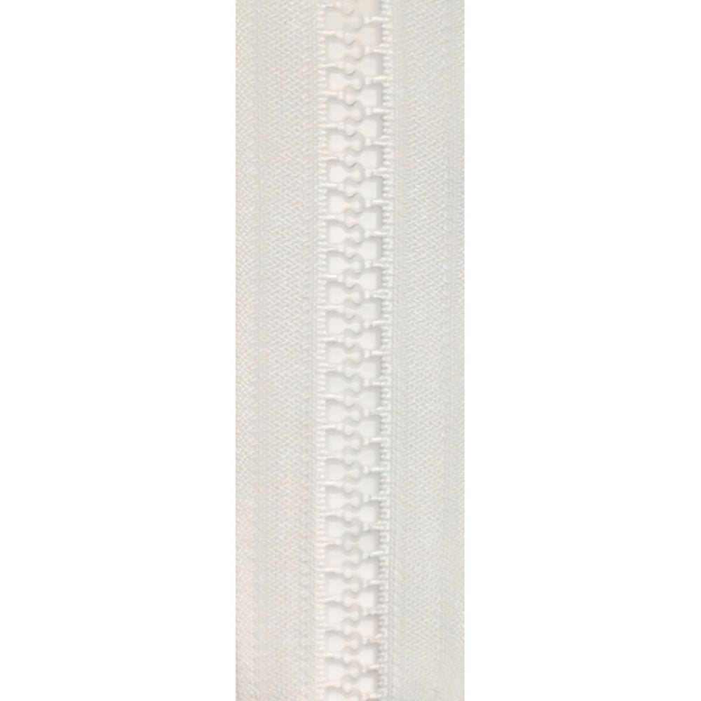 Jefzip #10 Delrin Chain - White – Vision Fabrics
